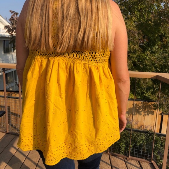 sunflower crochet tank from Sundance. - Picture 8 of 8